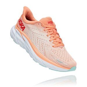Women's HOKA Clifton 8 Cantaloupe/Silver Peony 7